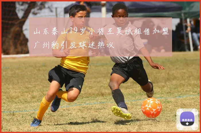 山东泰山19岁小将王昊斌租借加盟广州豹引发球迷热议