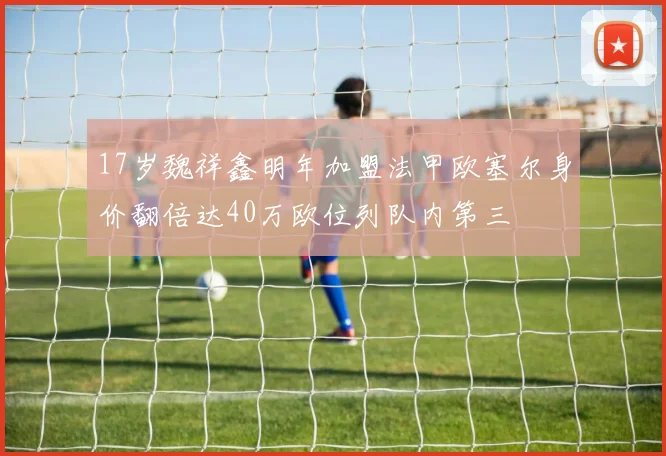 17岁魏祥鑫明年加盟法甲欧塞尔身价翻倍达40万欧位列队内第三