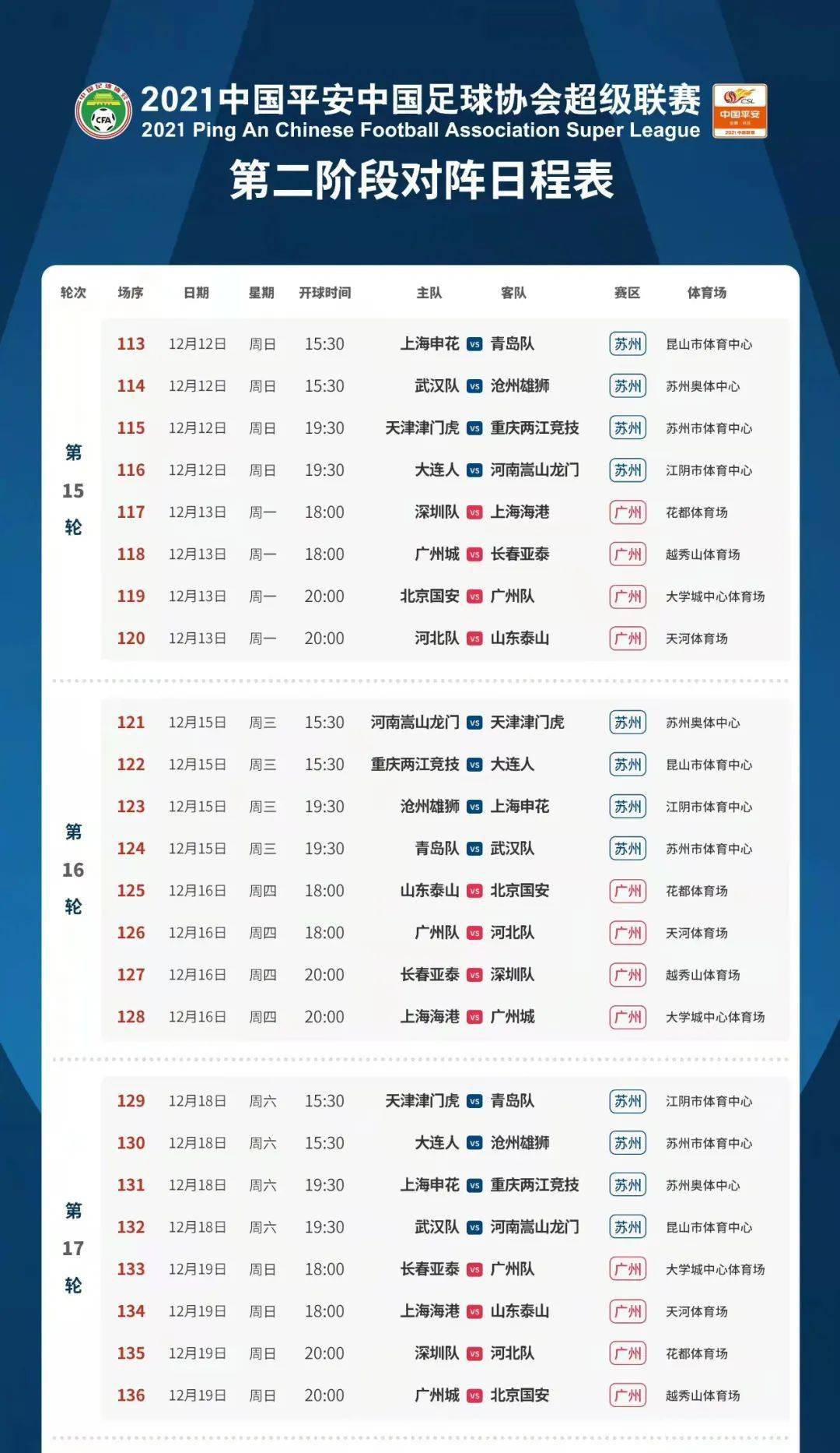 MK体育-中国足球协会发布2021赛季中超联赛赛程